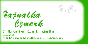 hajnalka czmerk business card